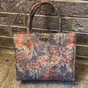 Vintage Margaret Smith Pink & Purple Handbag Purse